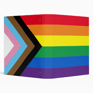 Lgbtq rainbow Inclusive diversity gay pride flag Binder