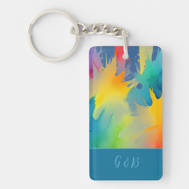 lgbtq rainbow  keychain (Front)