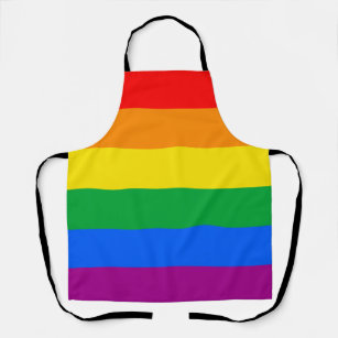 LGBTQ+ Rainbow Pride Flag Apron