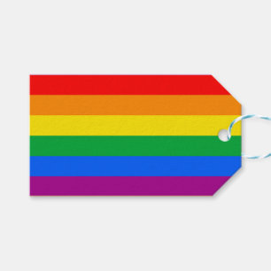 LGBTQ+ Rainbow Pride Flag Gift Tags