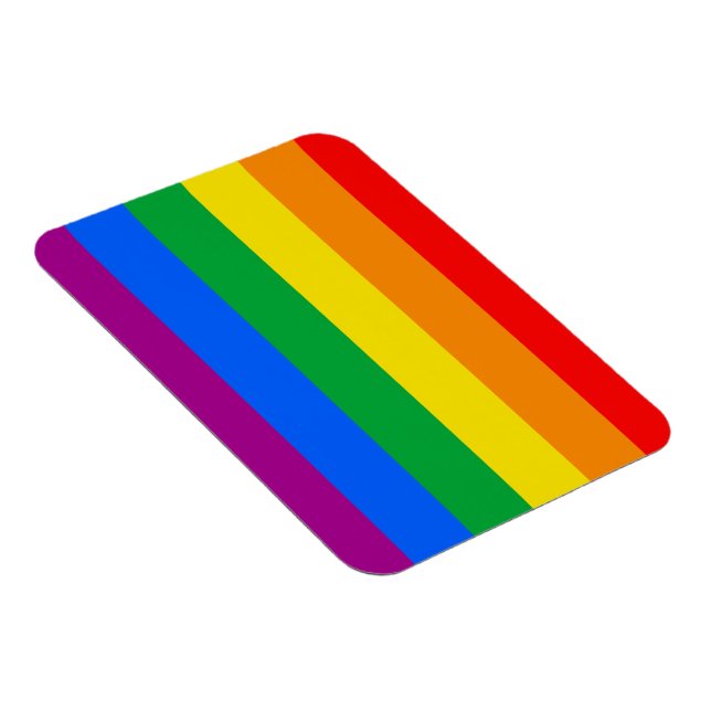 LGBTQ+ Rainbow Pride Flag Magnet (Right Side)