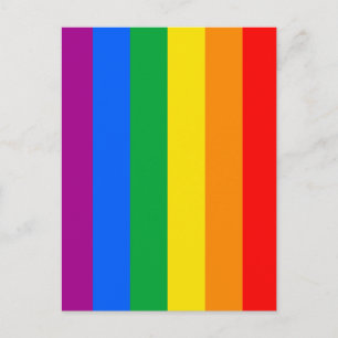 LGBTQ+ Rainbow Pride Flag Postcard