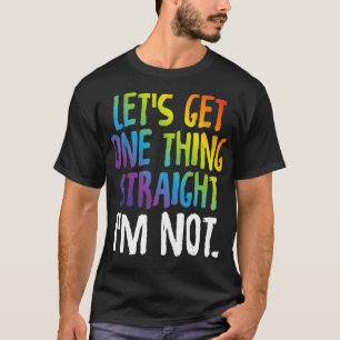 LGBTQ Rainbow Pride  Not Straight Tees Gay Lesbian