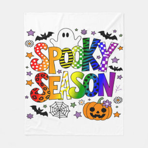 LGBTQ Rainbow Spooky Season Halloween Fleece Blanket