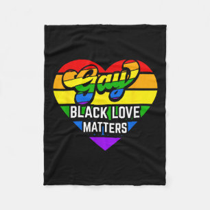 Lgbtq Resist Fist Gay Pride Black Love S Awareness Fleece Blanket