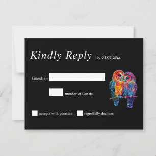 LGBTQ+ simple but stunning Eternal Unity RSVP Card