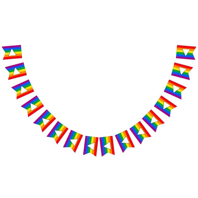 LGBTQ+ Triangle and Rainbow Pride Bunting Flags (All)