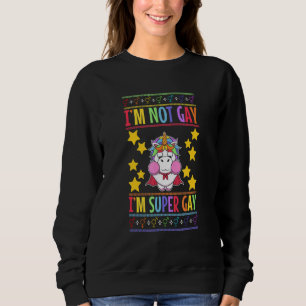Lgbtq Ugly Christmas Sweater I'm Super Gay Pride T