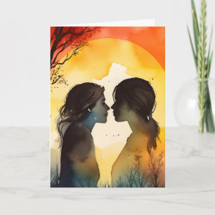 LGBTQ Valentine Anniversary Couple Card