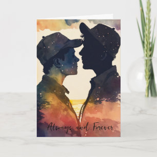 LGBTQ Valentine Anniversary Gay Couple Card
