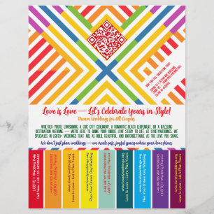 LGBTQ+ wedding organizer flyer