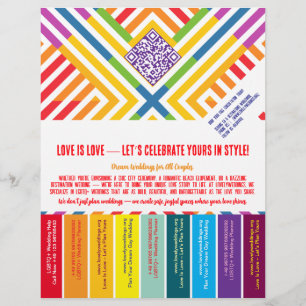 LGBTQ+ wedding organizer flyer
