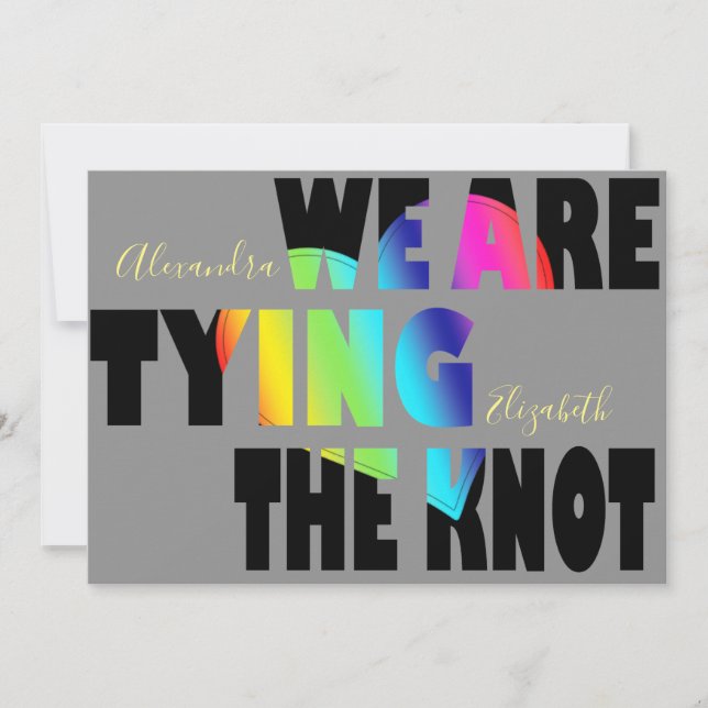 LGBTQ Wedding Save The Date (Front)