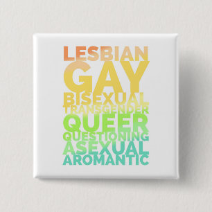 LGBTQA 2 INCH SQUARE BUTTON