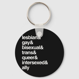 LGBTQI LIST KEYCHAIN