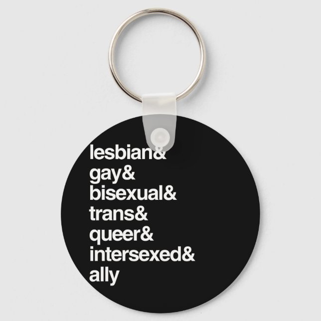 LGBTQI LIST KEYCHAIN (Front)