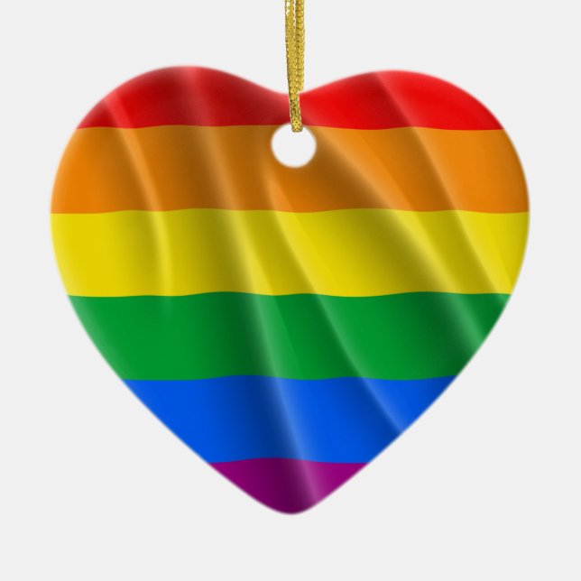 LGBTQI PRIDE CERAMIC ORNAMENT (Front)