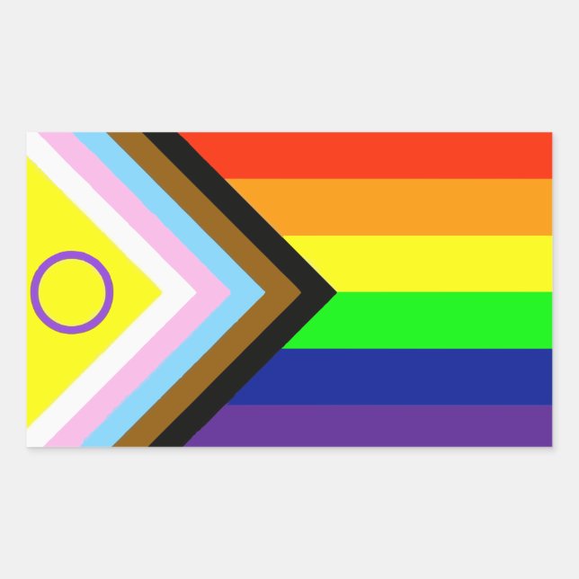 LGBTQI PRIDE FLAG STICKER (Front)