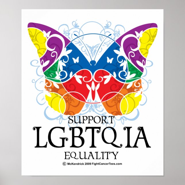 LGBTQIA Butterfly Poster (Front)