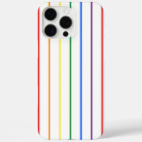 LGBTQIA Gay Pride 6 Stripe Rainbow Ticking Stripe
