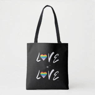 LGBTQIA LOVE is LOVE, Rainbow Flag Sac fourre-tout