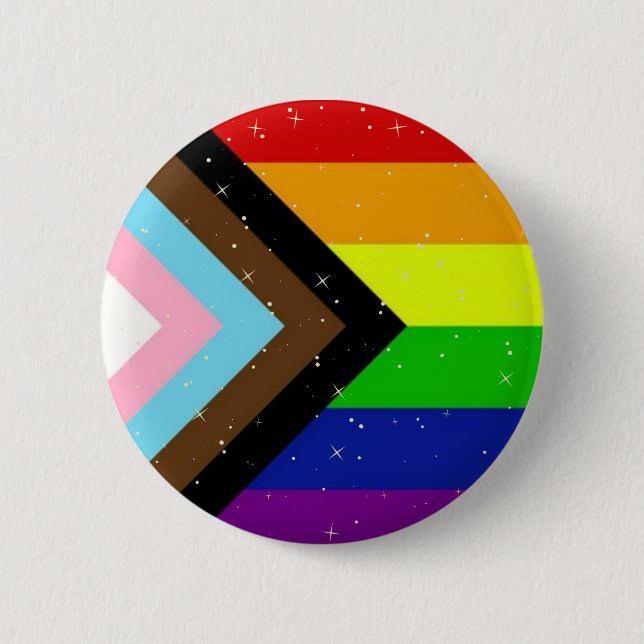 LGBTQIA+ Pride Badge 2 Inch Round Button (Front)