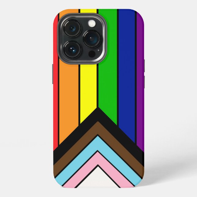 LGBTQIA+ Pride Flag  iPhone Case (Back)