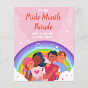 LGBTQIA Pride Month Parade  Flyer