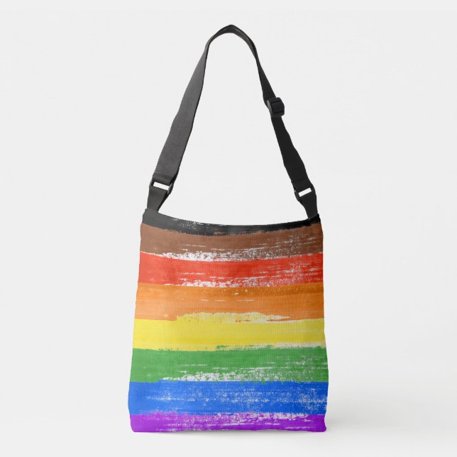 LGBTQIA+ Pride Paint Crossbody Bag (Front)