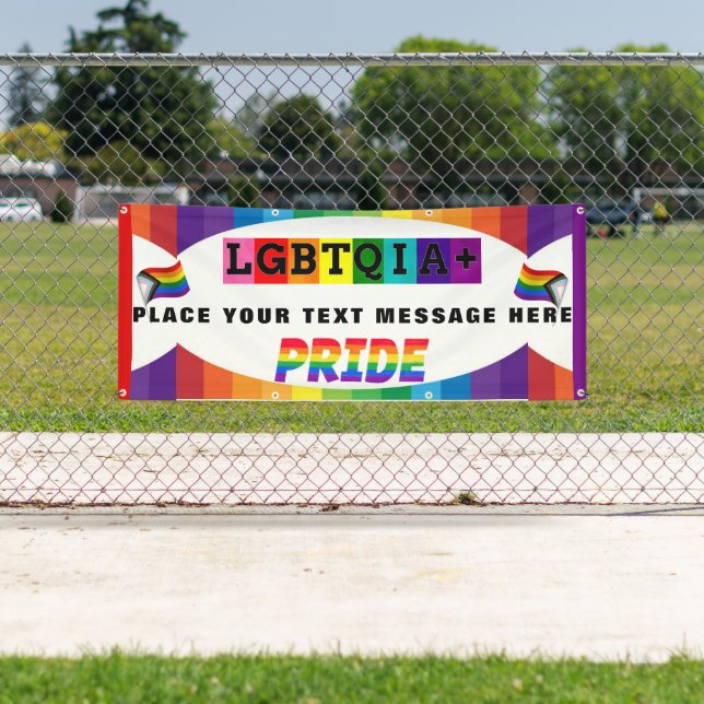 LGBTQIA+ PRIDE Parade and Wall Personalized Banner (Insitu)