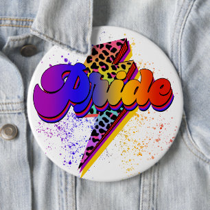 LGBTQIA+ Pride Support Awareness 6 Inch Round Button