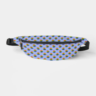 LGBTQIA+ Rainbow Pride Flag Flowers LGBT Pride Fanny Pack
