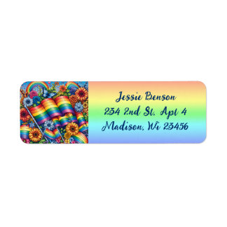 LGBTQIA+ Rainbows and Flowers