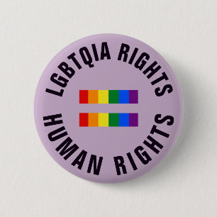 LGBTQIA Rights Equal Human Rights 2 Inch Round Button