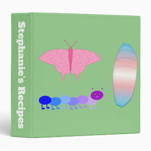 LGBTQIA Transgender Pride Caterpillar to Butterfly Binder
