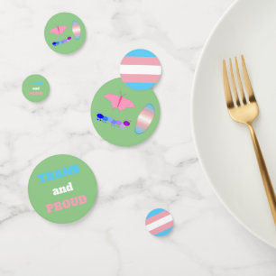 LGBTQIA Transgender Pride Caterpillar to Butterfly Confetti