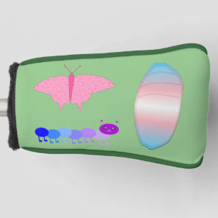 LGBTQIA Transgender Pride Caterpillar to Butterfly Golf Head Cover