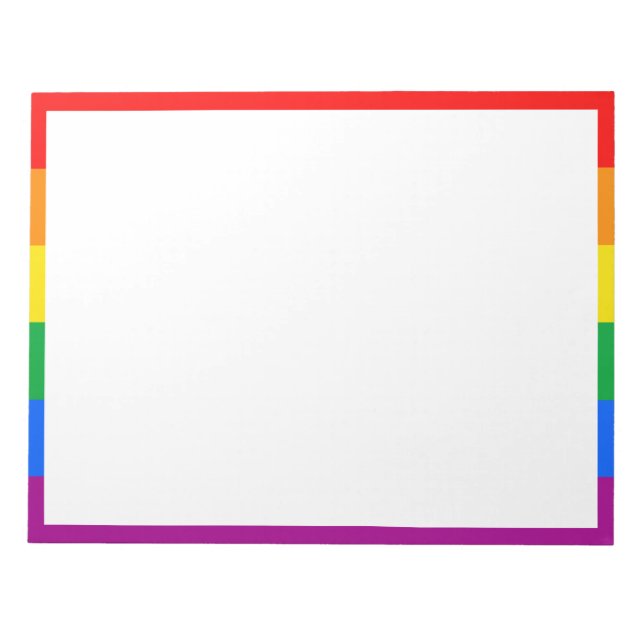 LGBTQPOC Pride Button Ceramic Ball Christmas Ornam Notepad (Front)