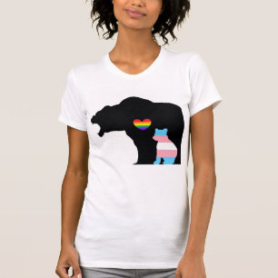 LGBTQUIA+ Bear protecting the Trans bear T-Shirt