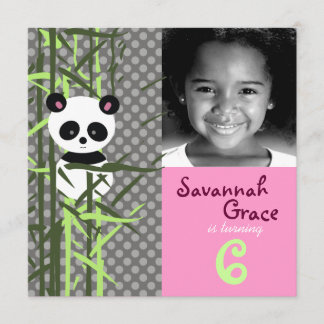 LGC | Panda Peek A Boo Pink Invitation