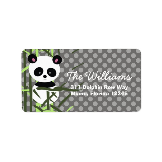 LGC | Peek A Boo Panda Label (Front)