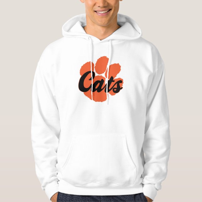 LGHS Wildcats Pawprint White Sweatshirt (Front)