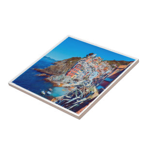 LGR035 RIOMAGGIORE, Cinque Terre, Italy, Tile