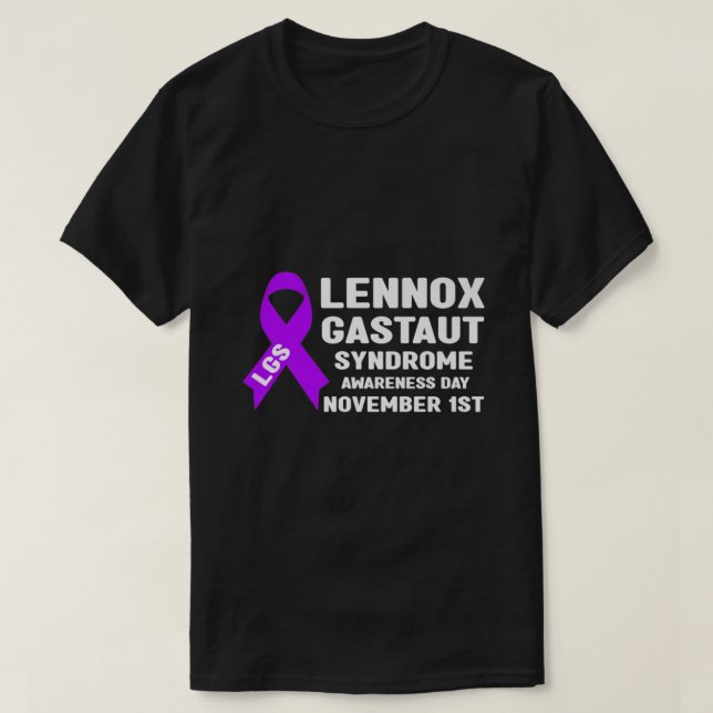 LGS Awareness Month Lennox Gastaut Syndrome Awaren T-Shirt (Design Front)