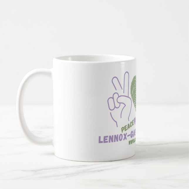 LGS Peace, Love, Cure Mug (Left)