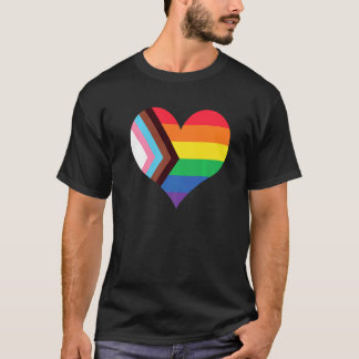 Lgtbiaq+ Pride Heart Flag T-Shirt