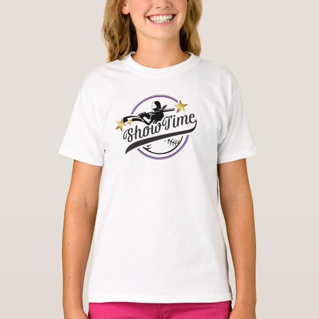 L'habillement américain des filles 3/4 T-shirt de (Devant)