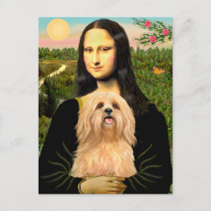 Lhasa Apso 9 - Mona Lisa Postcard