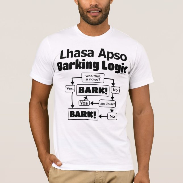 Lhasa Apso Barking Logic T-Shirt (Front)