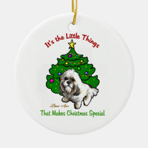 Lhasa Apso Christmas Ornament